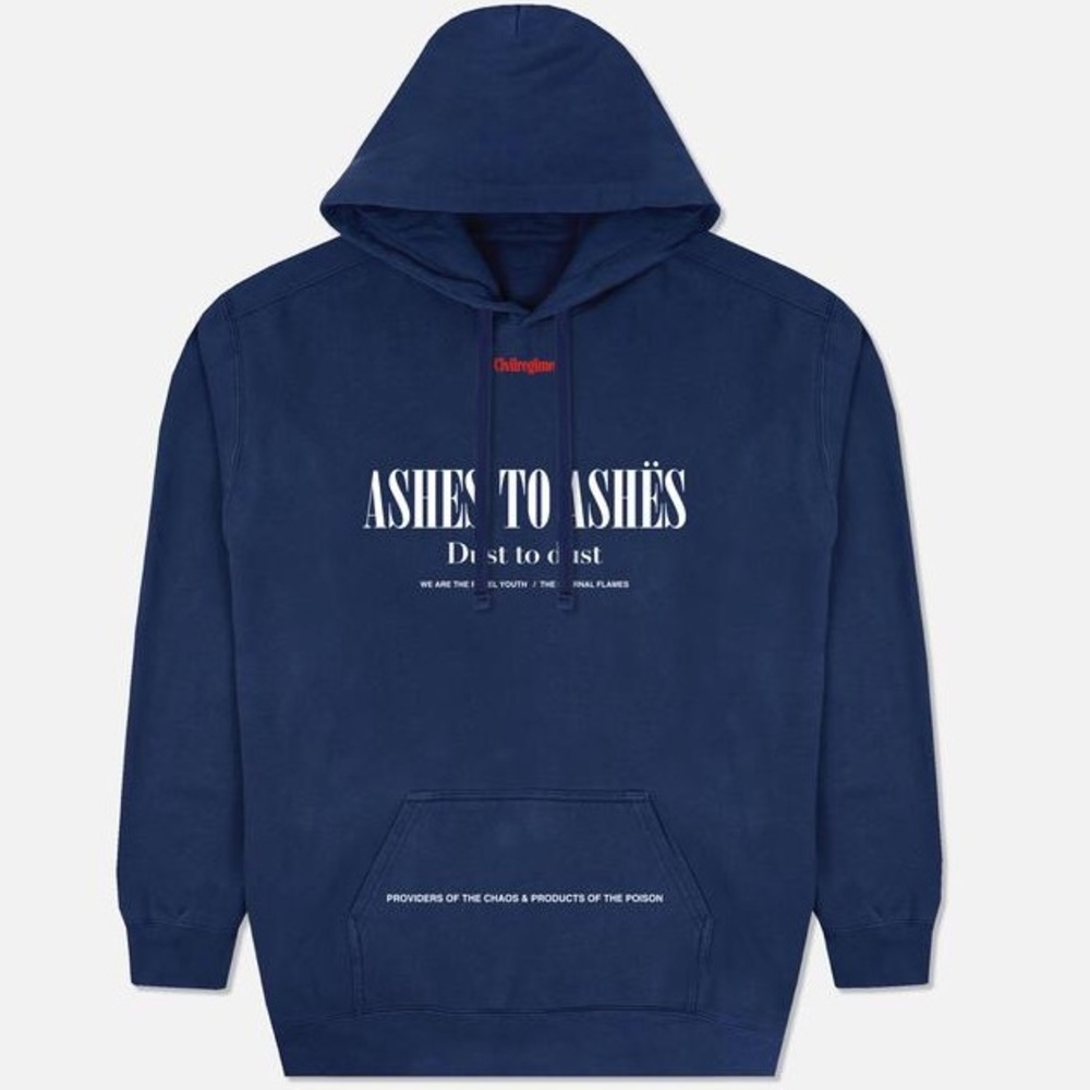 Civil Regime Ashes to Ashes hoodie- Navy